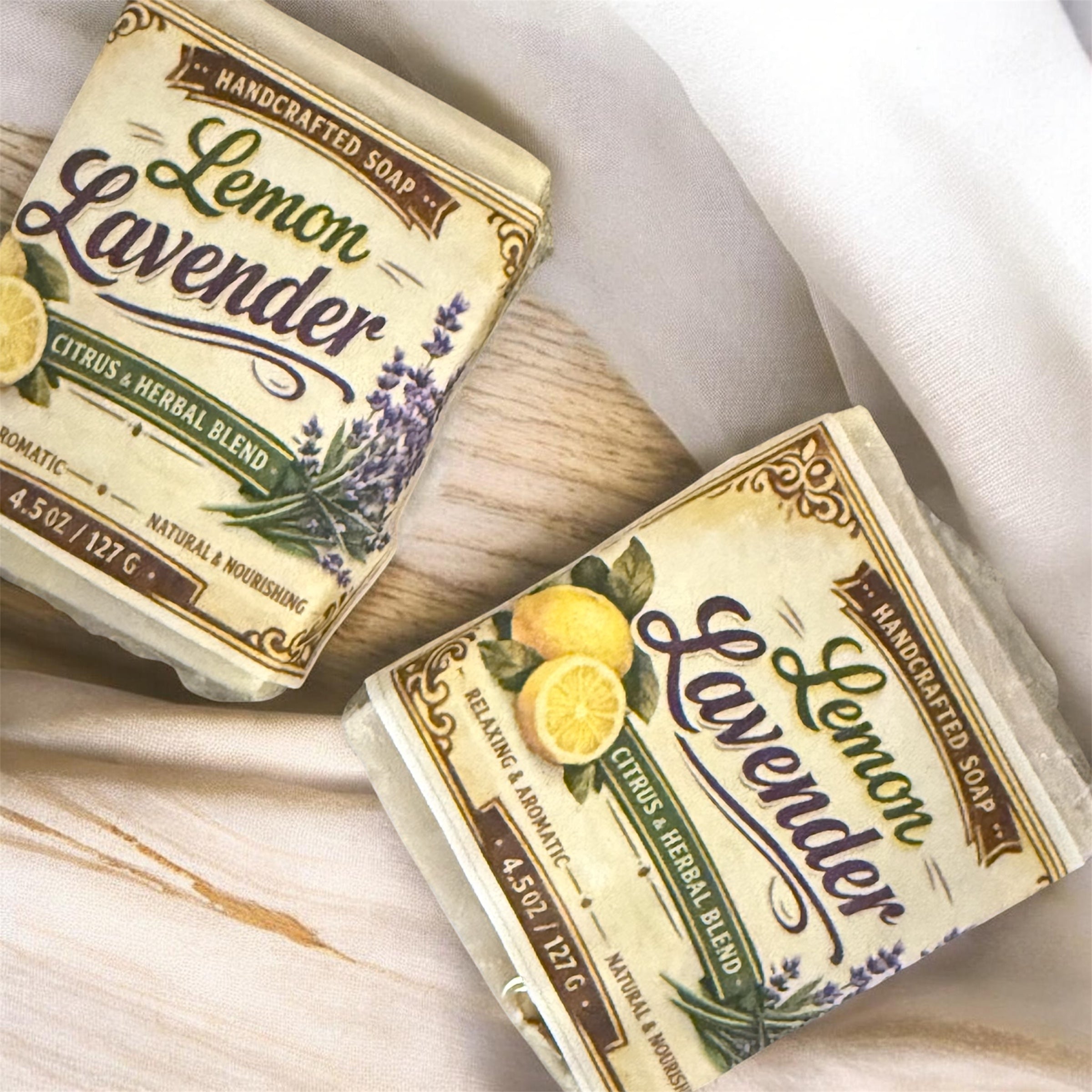 Lemon Lavender Soap Bar 🍋💜